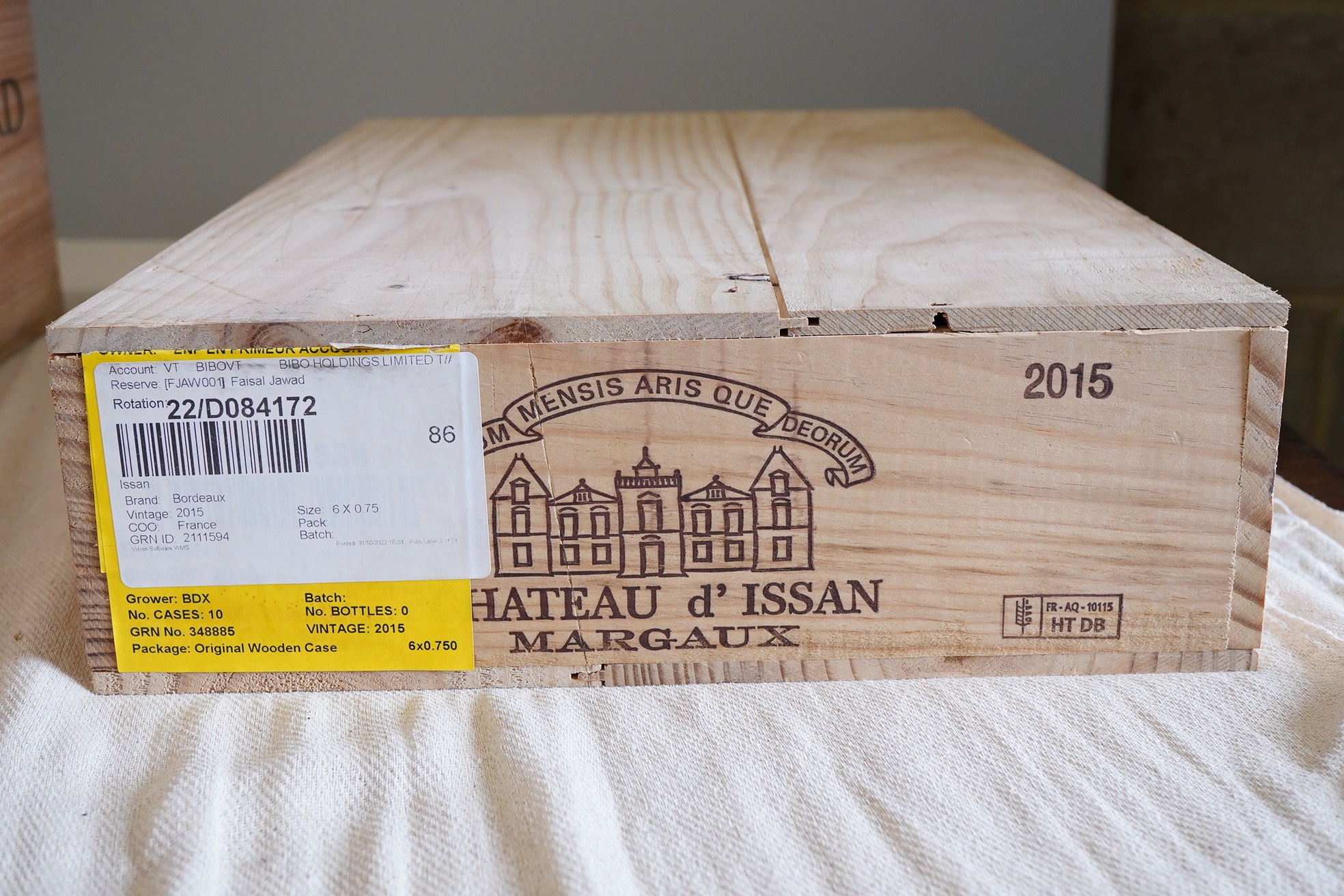 Château d'Issan, 2015